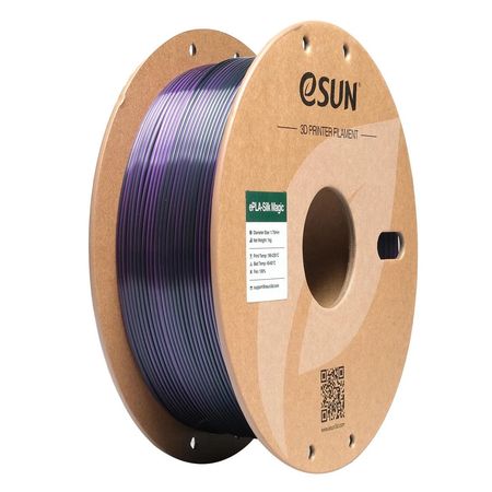 eSUN PLA-Silk Magic Filament 1.75mm 1000g Black-Purple Czarno-Fioletowy