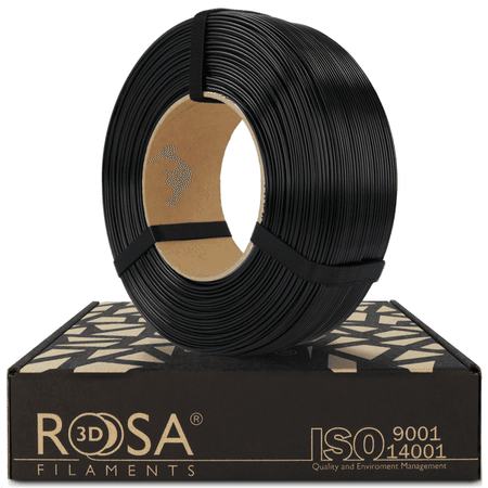 FILAMENT 3D ReFill PET-G HT 1,75mm Black 1kg
